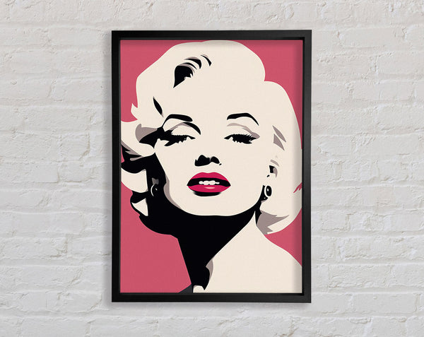Marilyn Monroe Silhouette Framed Print