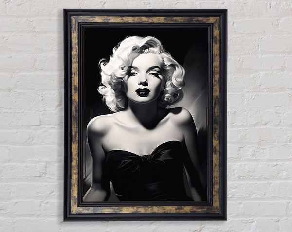 Marilyn Monroe Sketch Framed Print