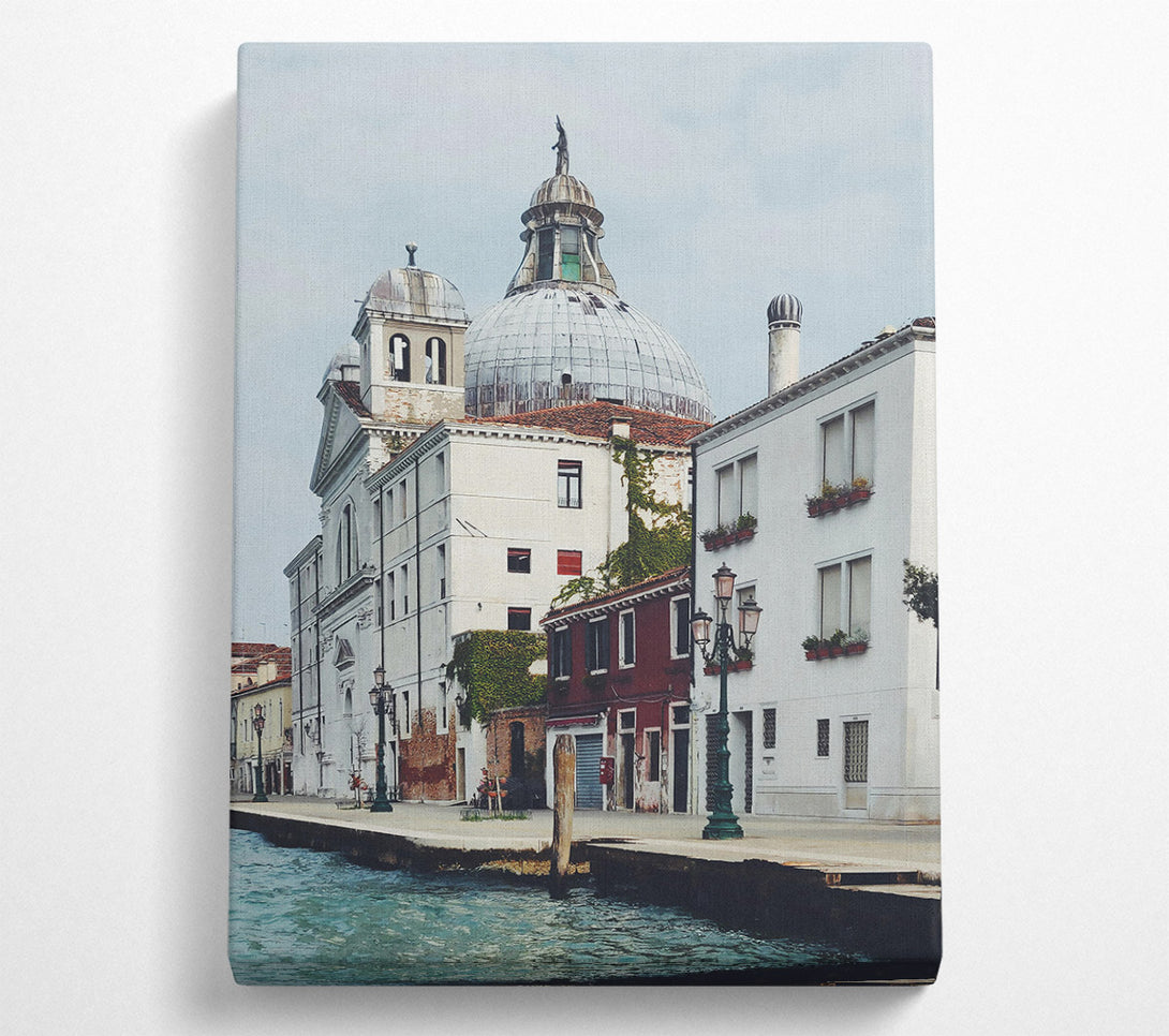  A Canvas Print of The Blue Lagoon'S Embrace Canvas Print