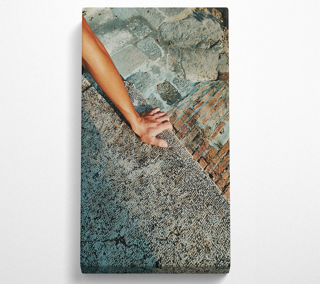  A Canvas Print of Grey Stone Reach Canvas Print