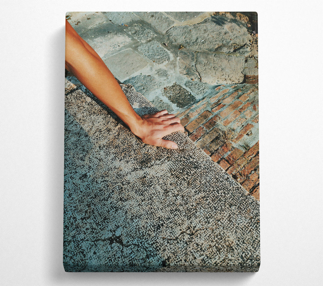  A Canvas Print of Grey Stone Reach Canvas Print