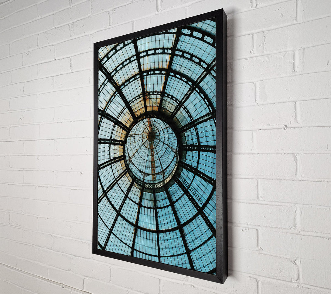 A Canvas Print of Blue Glass Dome Canvas Wall Art