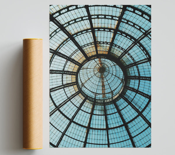 Blue Glass Dome Giclee Print
