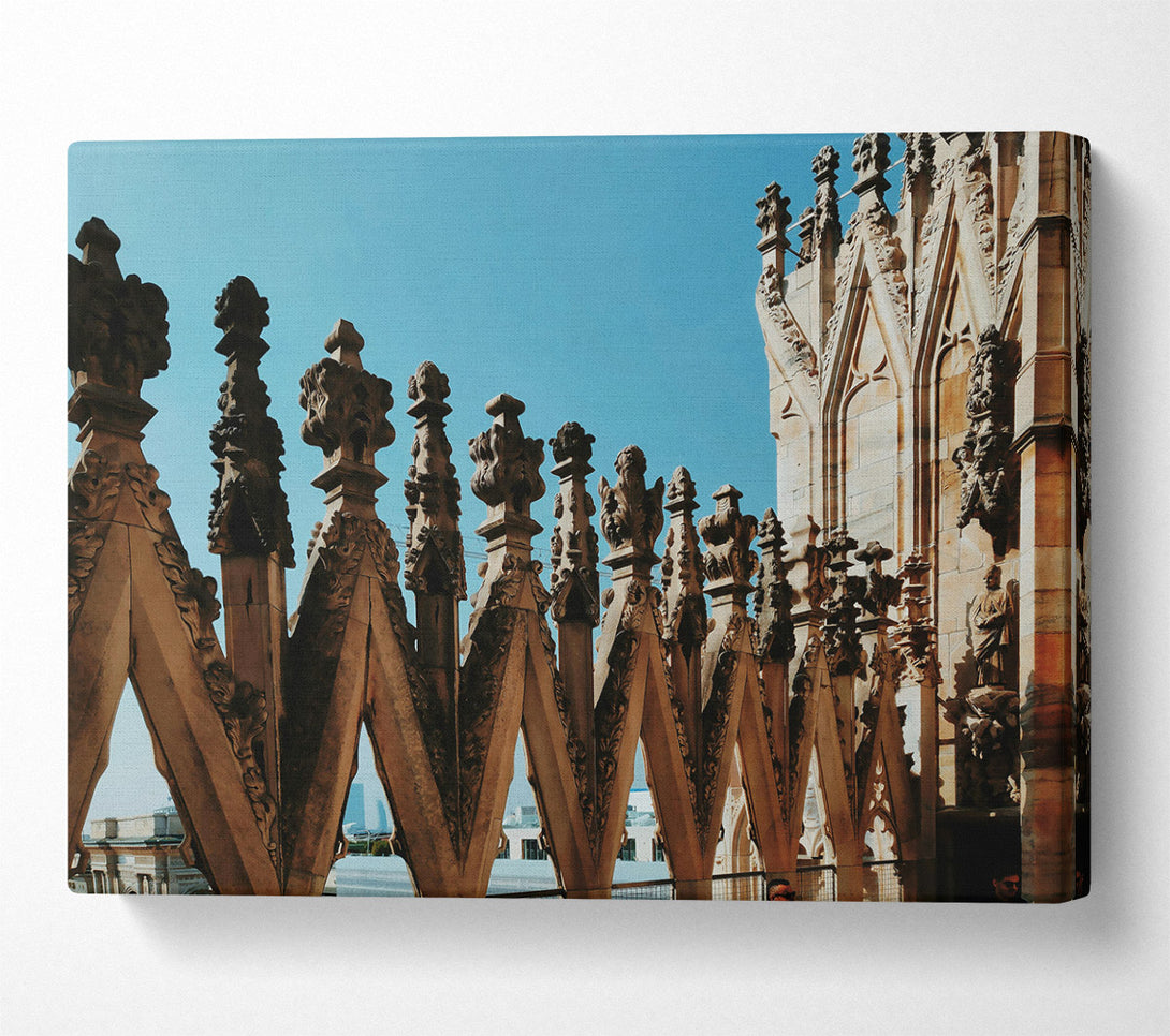  A Canvas Print of Stonework In Beige Canvas Art