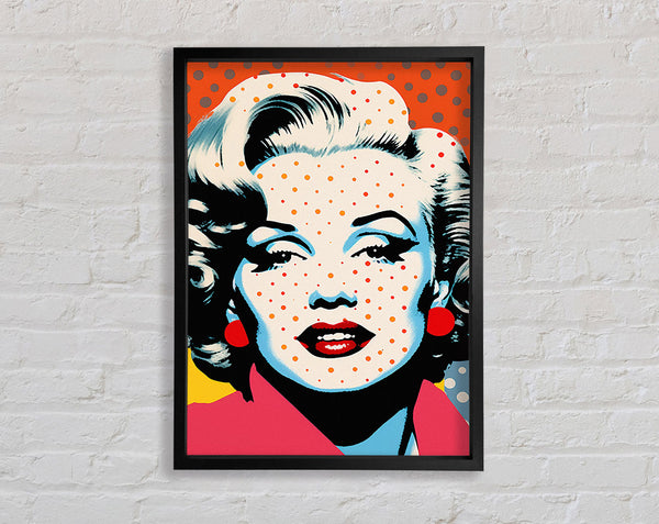 Marilyn Monroe Spots Popart Framed Print