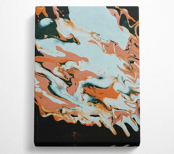  A Canvas Print of Aqua Swirling Dreams Canvas Print
