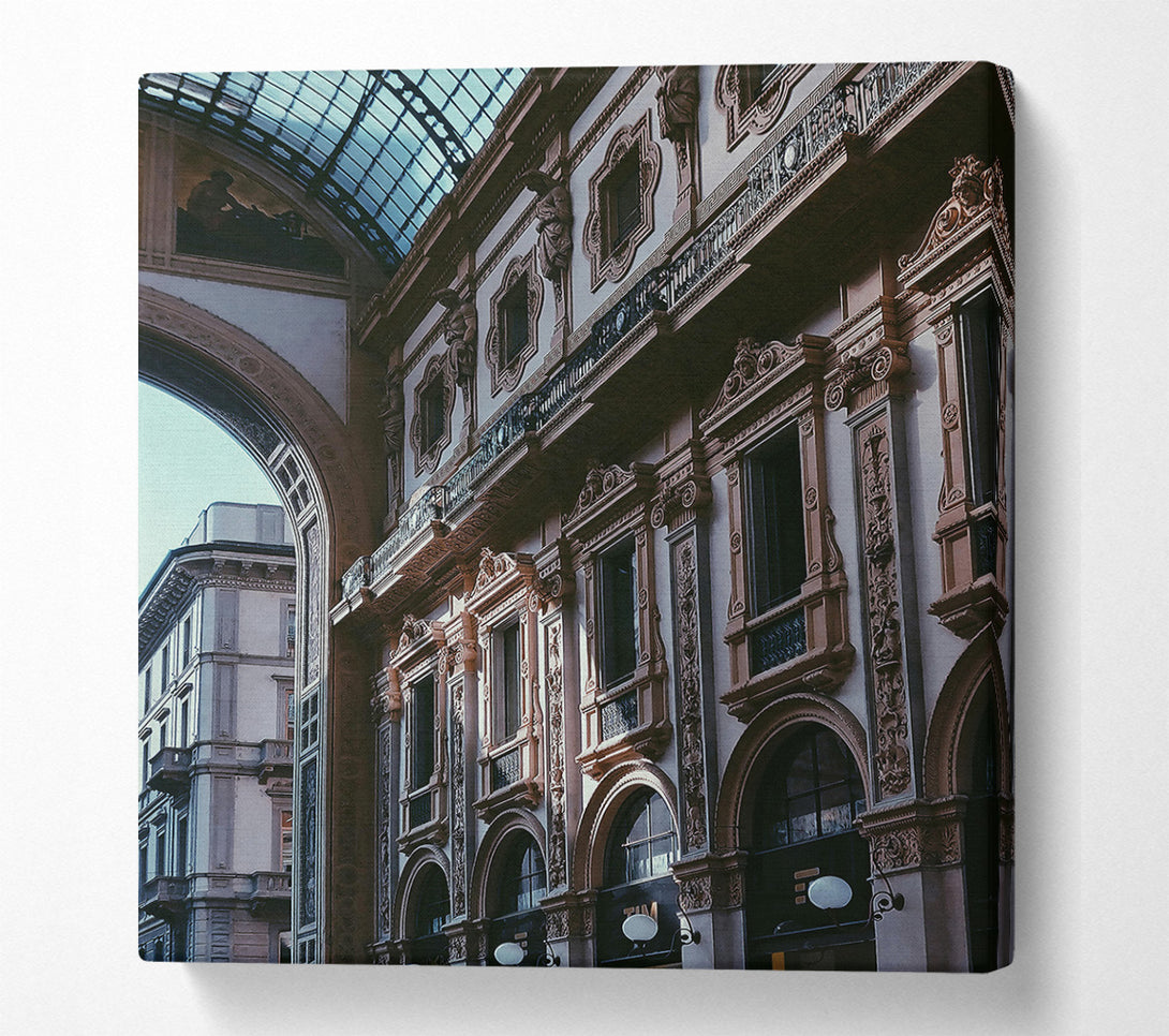  A Canvas Print of Ivory Arcades Of Milan Canvas Art