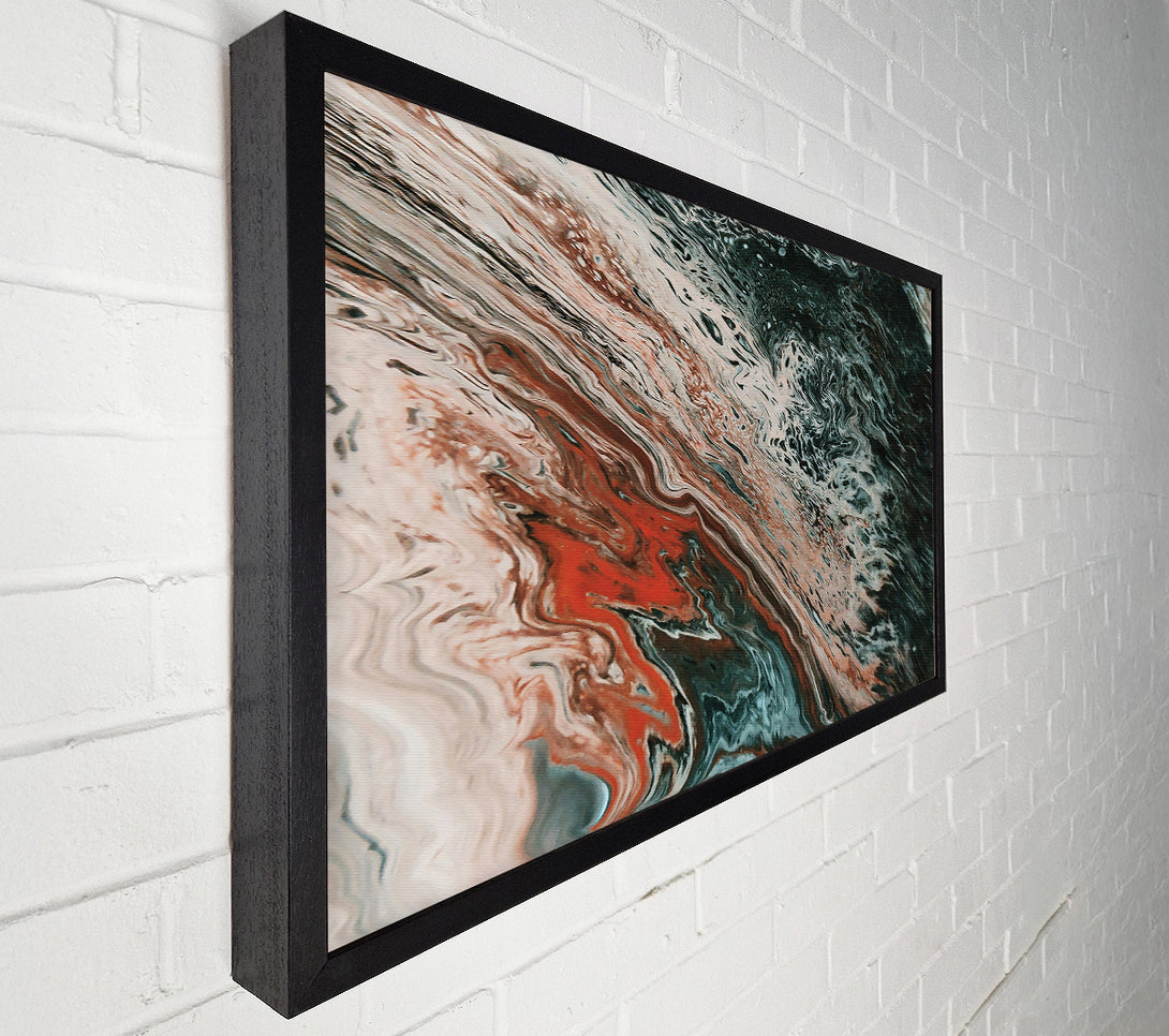 A Canvas Print of Deep Red Swirls Canvas Print