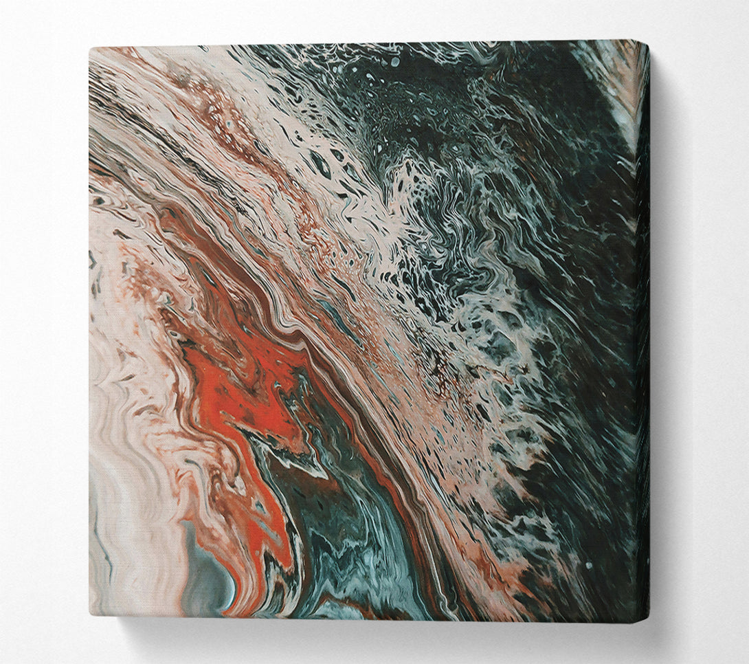  A Canvas Print of Deep Red Swirls Canvas Print
