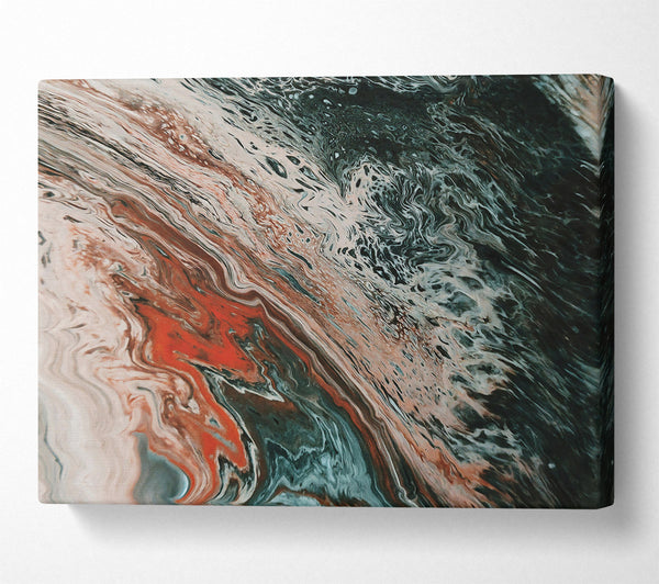  A Canvas Print of Deep Red Swirls Canvas Print