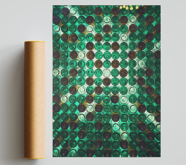 Emerald Bottle Dome Poster