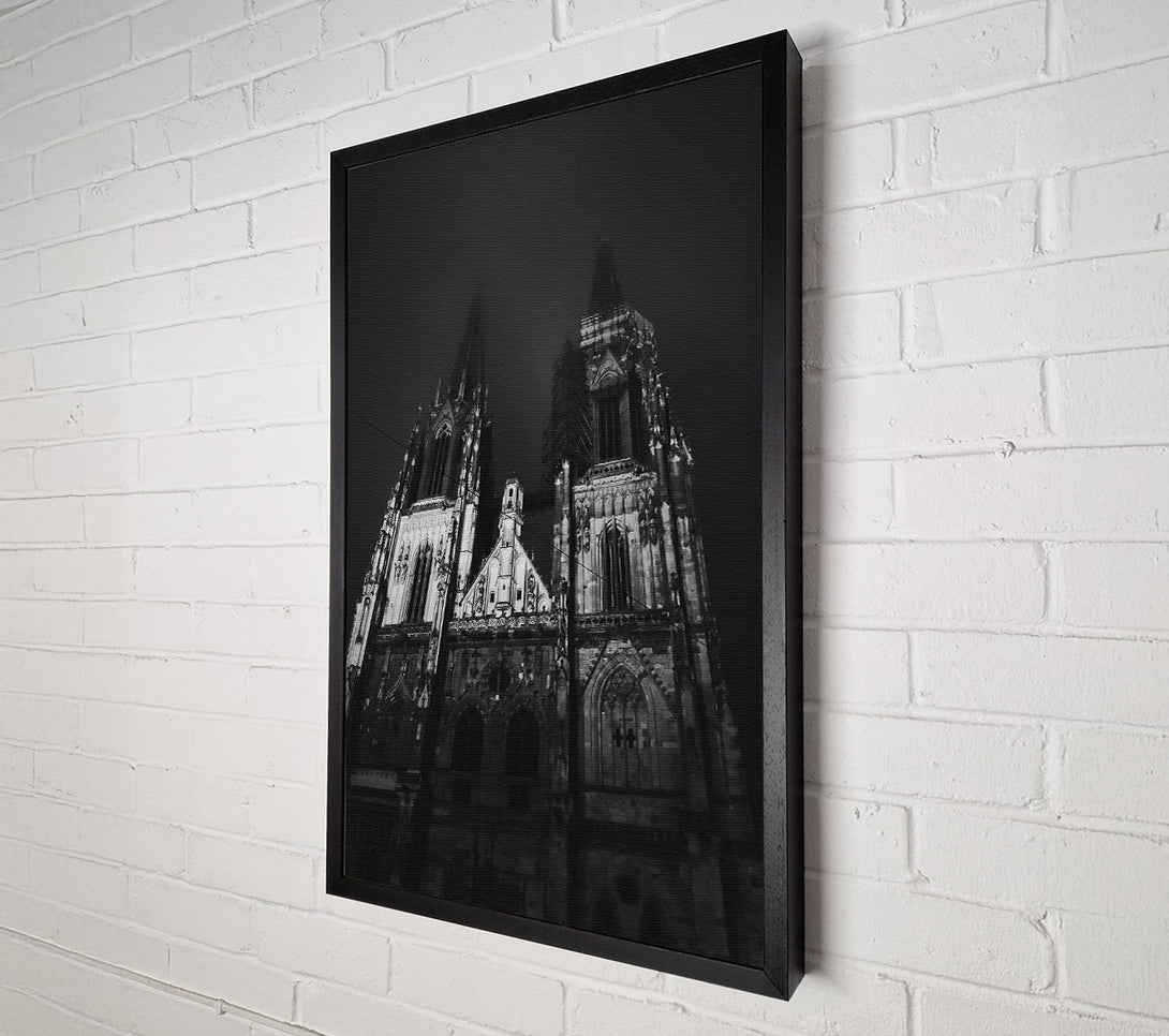  A Canvas Print of Black Gothic Spire Canvas Print
