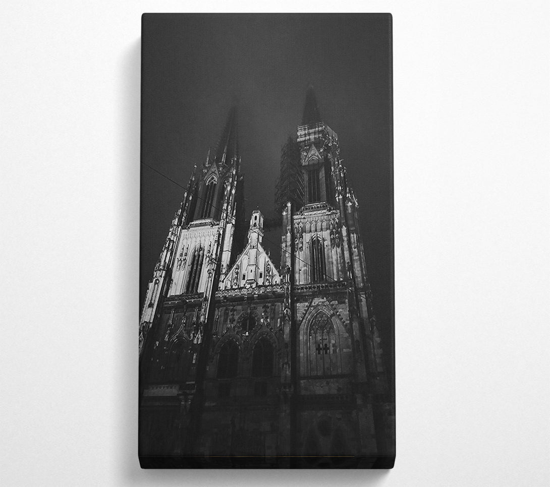  A Canvas Print of Black Gothic Spire Canvas Print