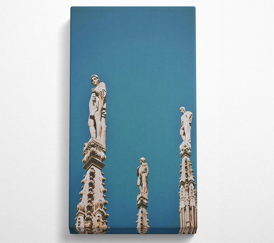  A Canvas Print of Azure Sky Statues Canvas Print