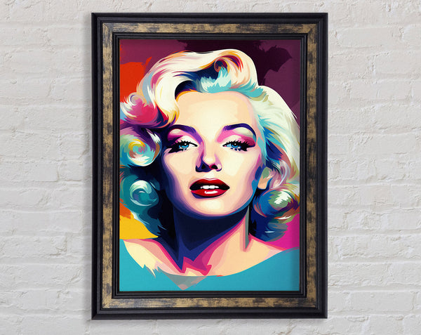 Marilyn Monroe Vibrant Framed Print