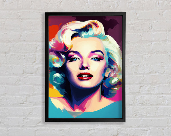 Marilyn Monroe Vibrant Framed Print