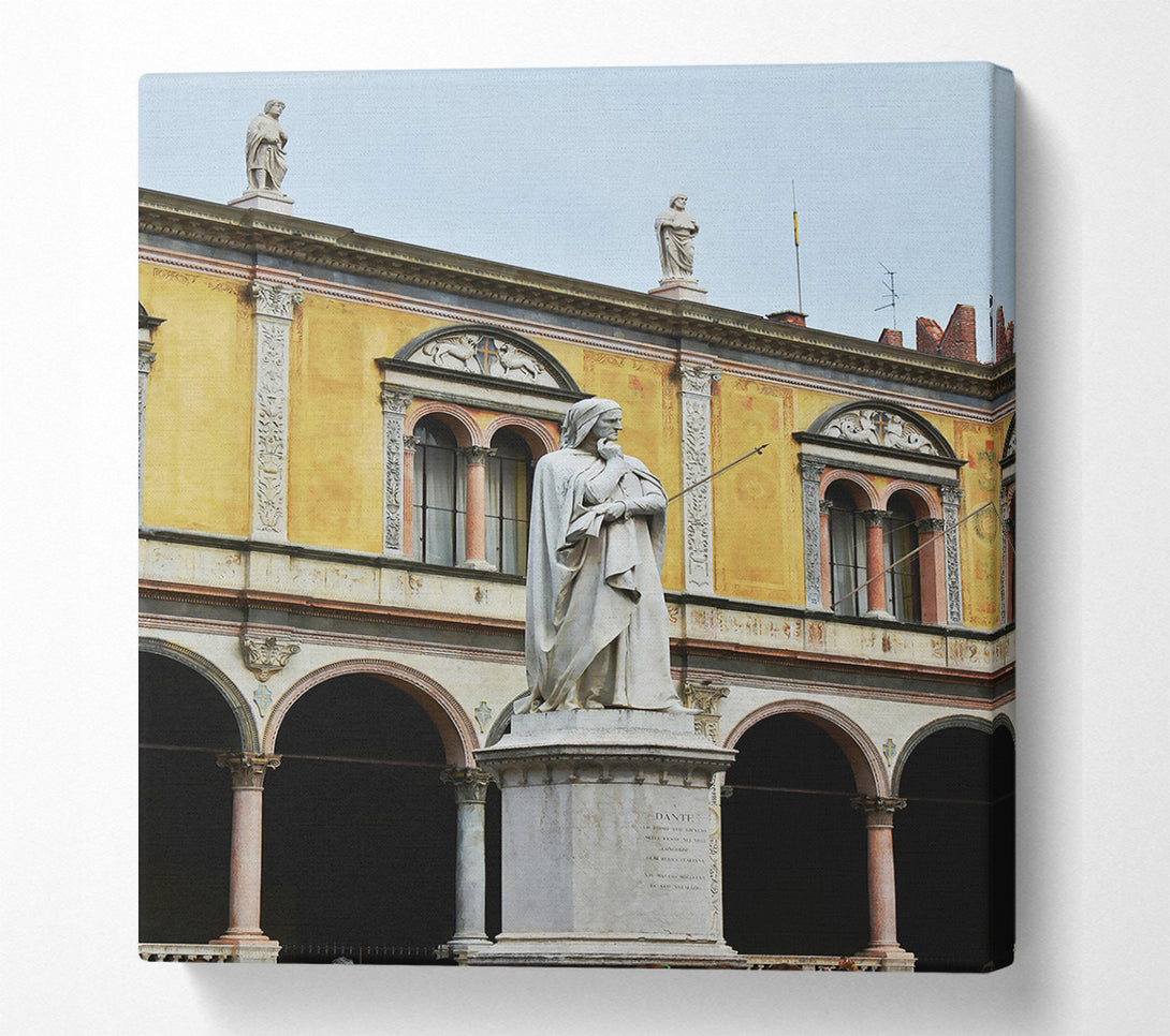  A Canvas Print of Golden Arched Statue Canvas Art