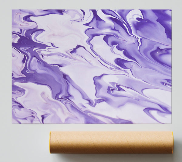 Lilac Swirls And Streams Print