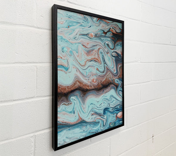 Oceanic Blue Swirls