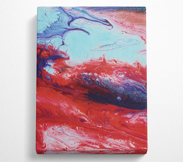  A Canvas Print of Crimson Flowing Dreams Canvas Print