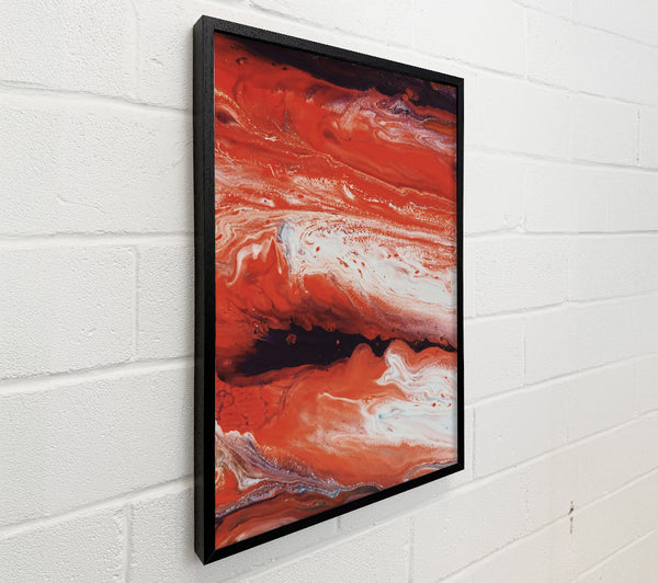 Crimson Fluid Swirls