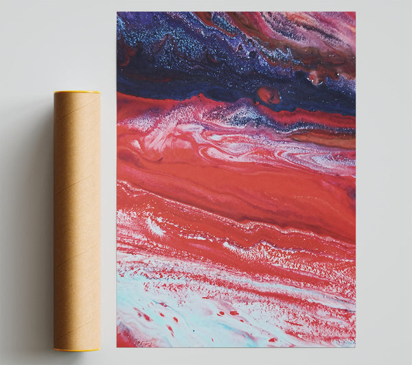 Crimson Stream Of Stars Poster