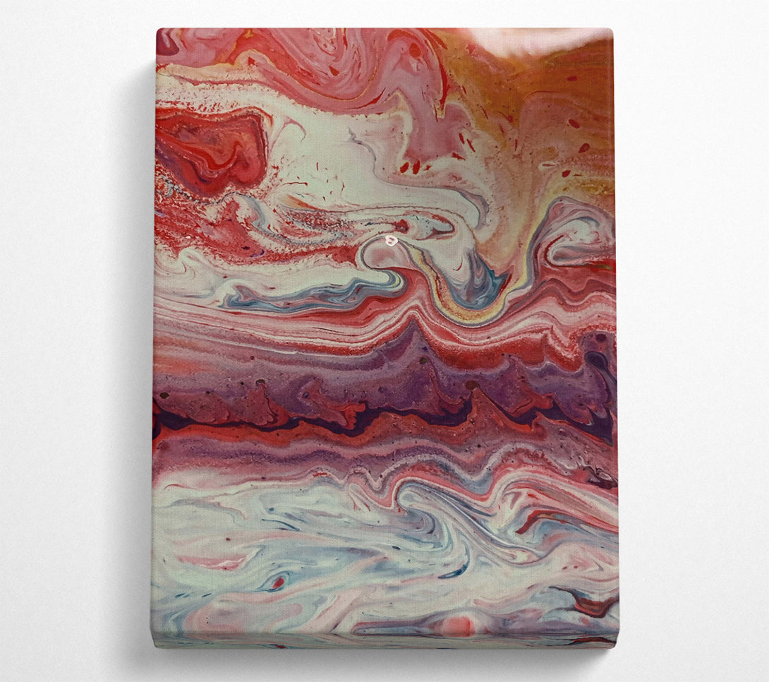  A Canvas Print of Crimson Swirling Dreams Canvas Wall Art