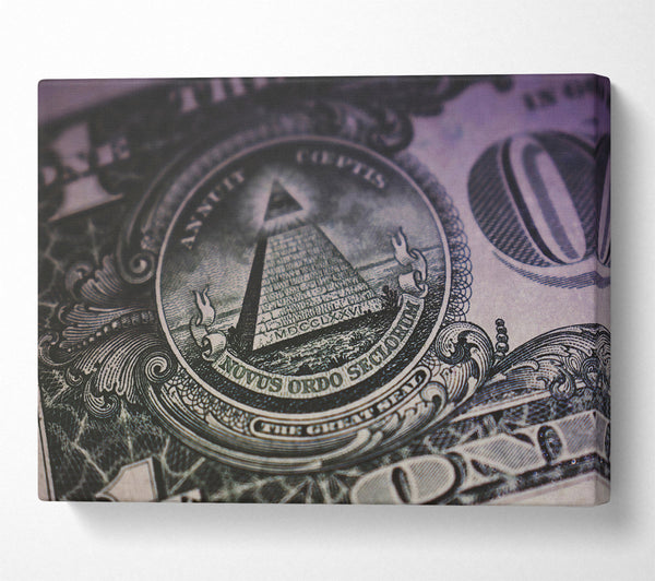  A Canvas Print of Green Pyramid Eye Canvas Art