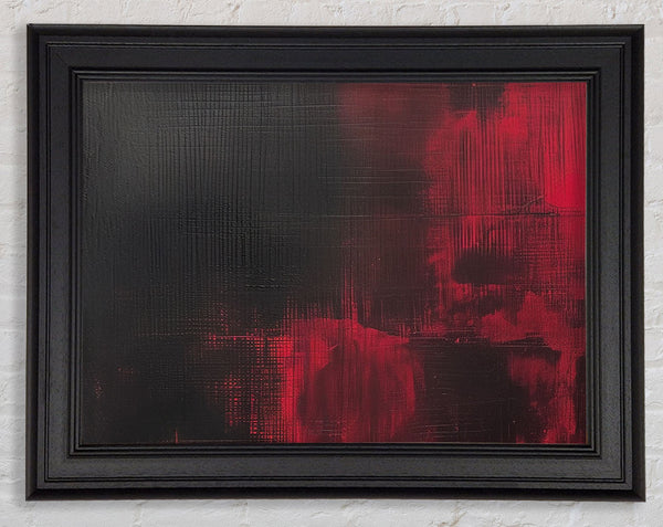 Maroon To Black Framed Print