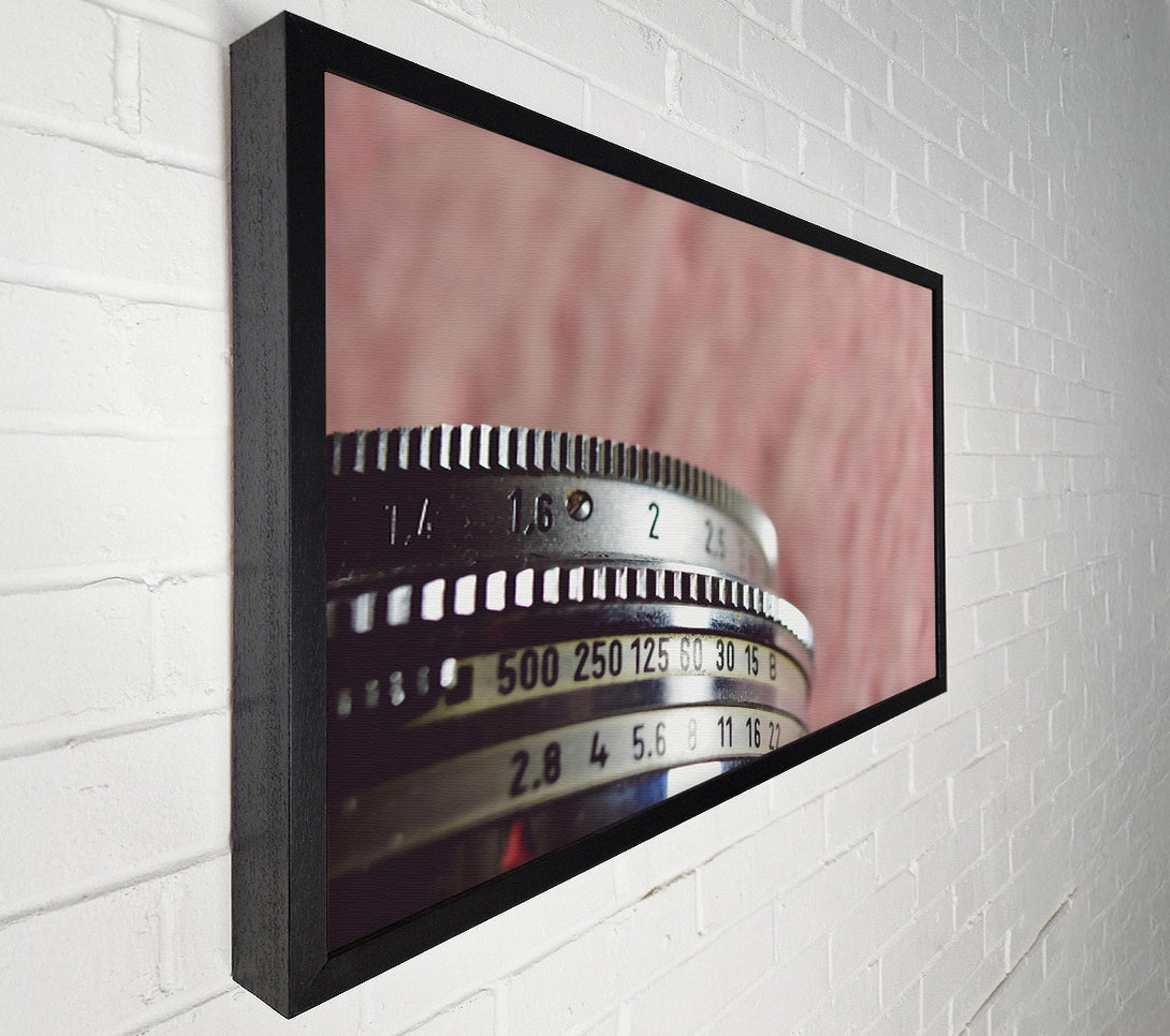  A Canvas Print of Pink Lens Focus Canvas Print