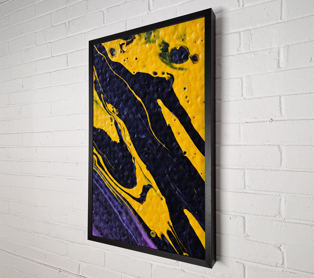  A Canvas Print of Golden Fluid Swirls Canvas Print