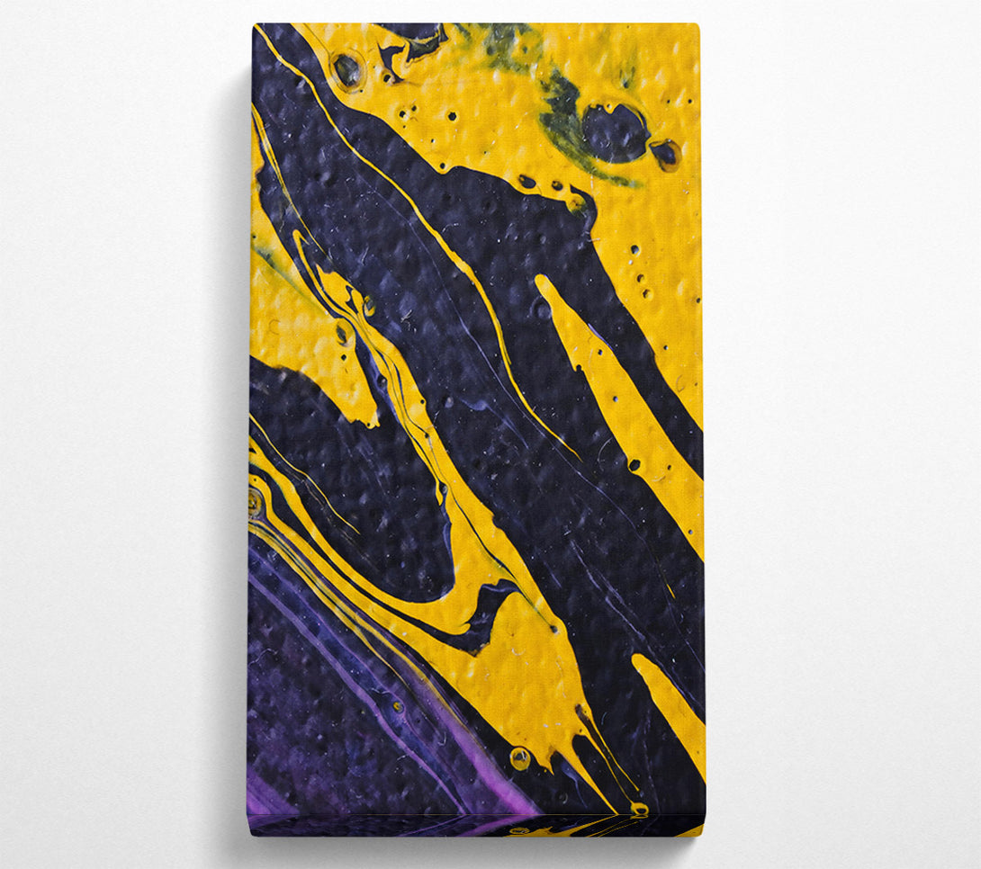  A Canvas Print of Golden Fluid Swirls Canvas Print