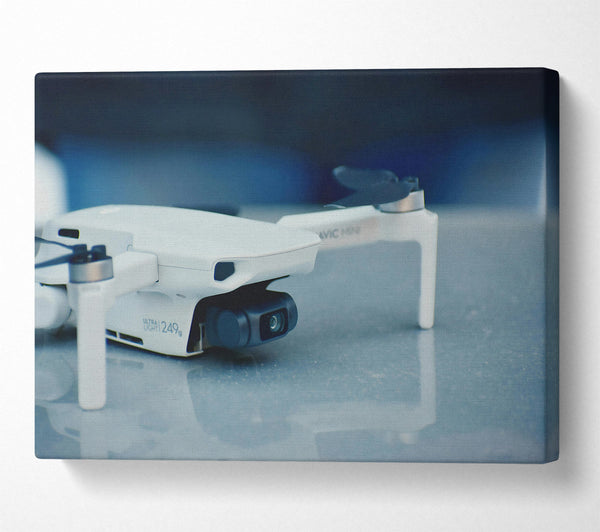  A Canvas Print of White Drone Perspective Canvas Wall Art