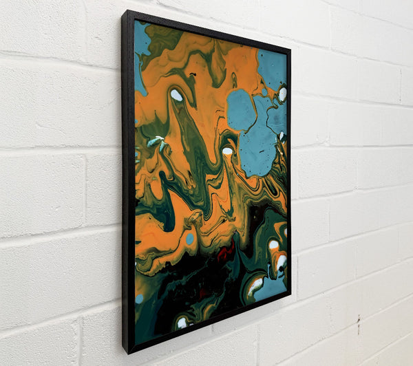 Orange Swirls Of Abstract