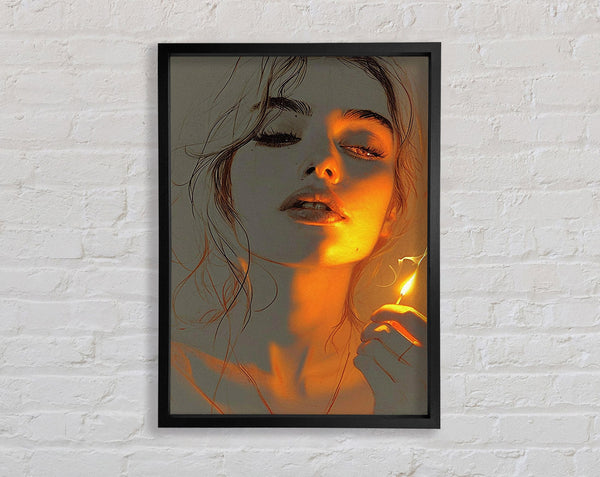 Matchstick Girl Framed Print