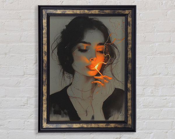 Matchstick Woman Framed Print