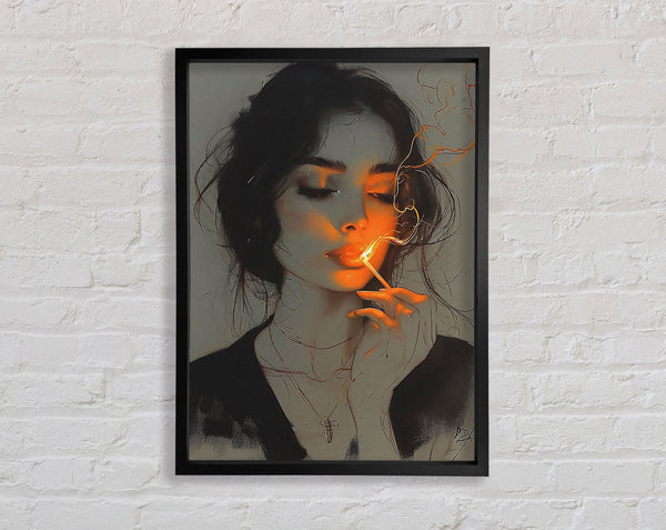 Matchstick Woman Framed Print