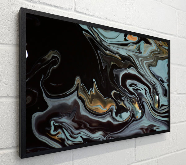 Teal Swirls And Shadows