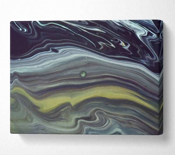  A Canvas Print of Olive Green Swirls Canvas Art