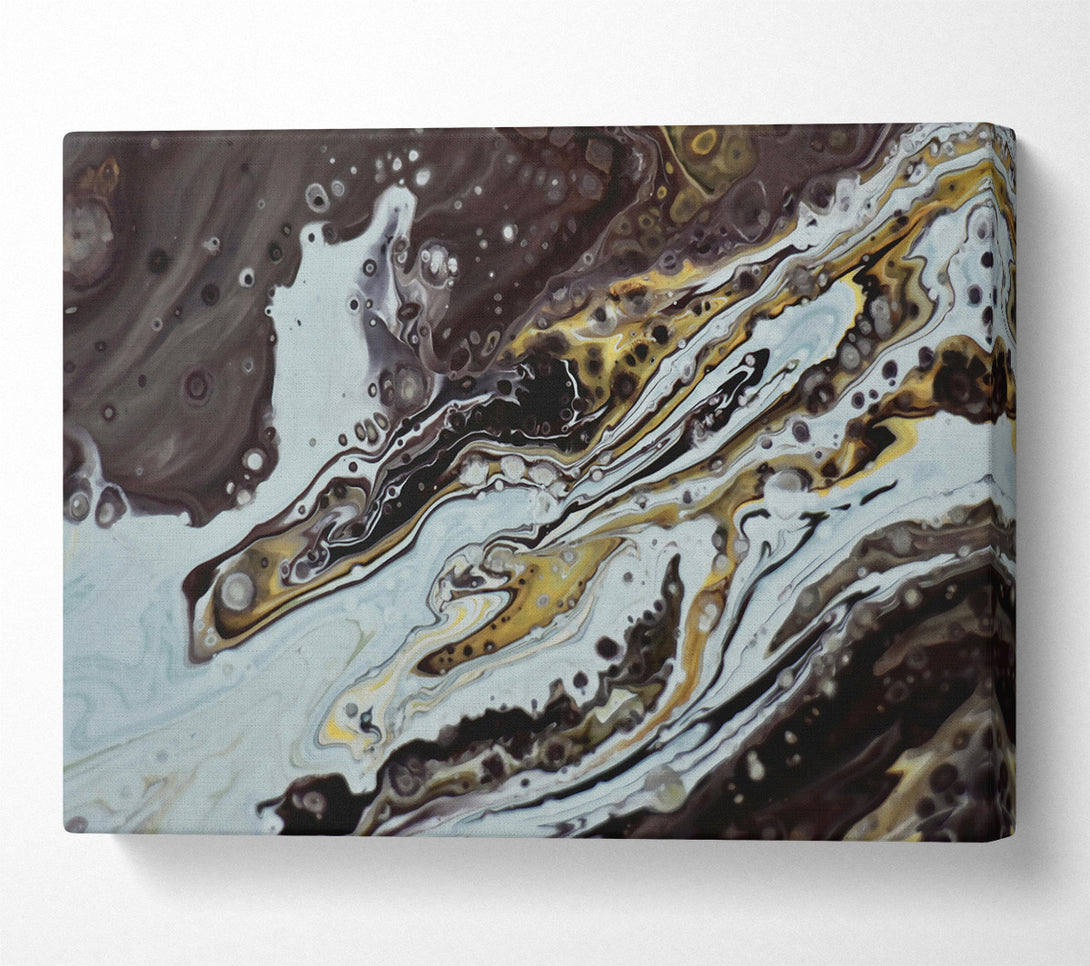  A Canvas Print of Golden Swirling Dreams Canvas Print