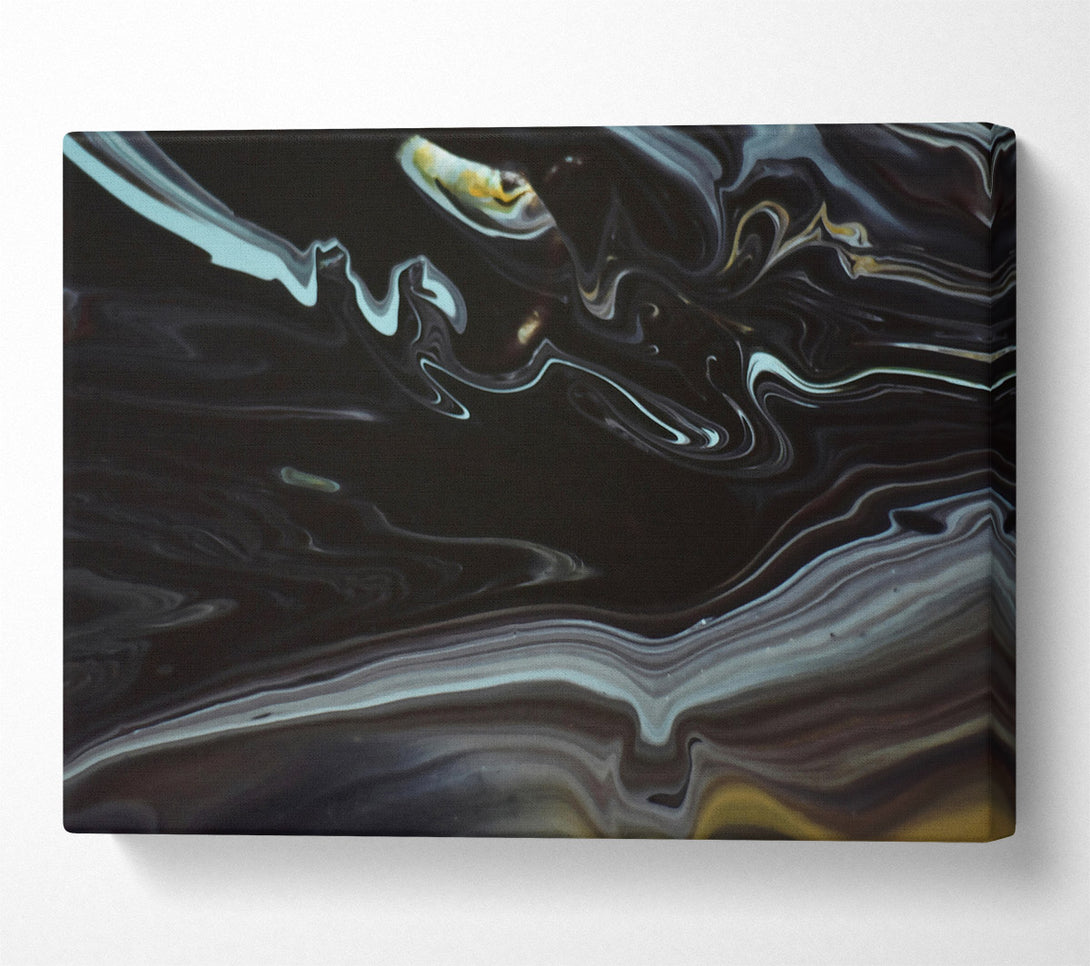  A Canvas Print of Black Swirling Dreams Canvas Wall Art
