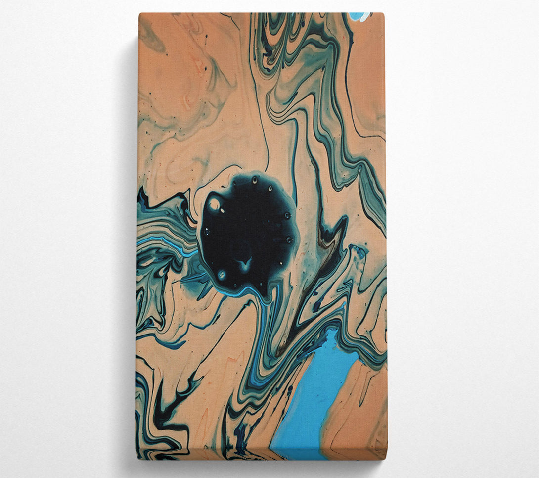  A Canvas Print of Oceanic Beige Swirls Canvas Print