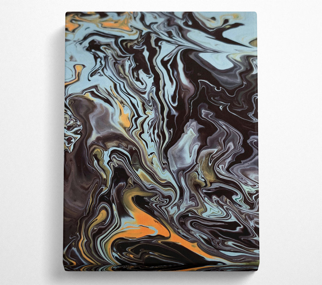  A Canvas Print of Orange Swirling Dreams Canvas Wall Art
