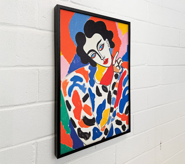 Matisse Style Woman Portrait