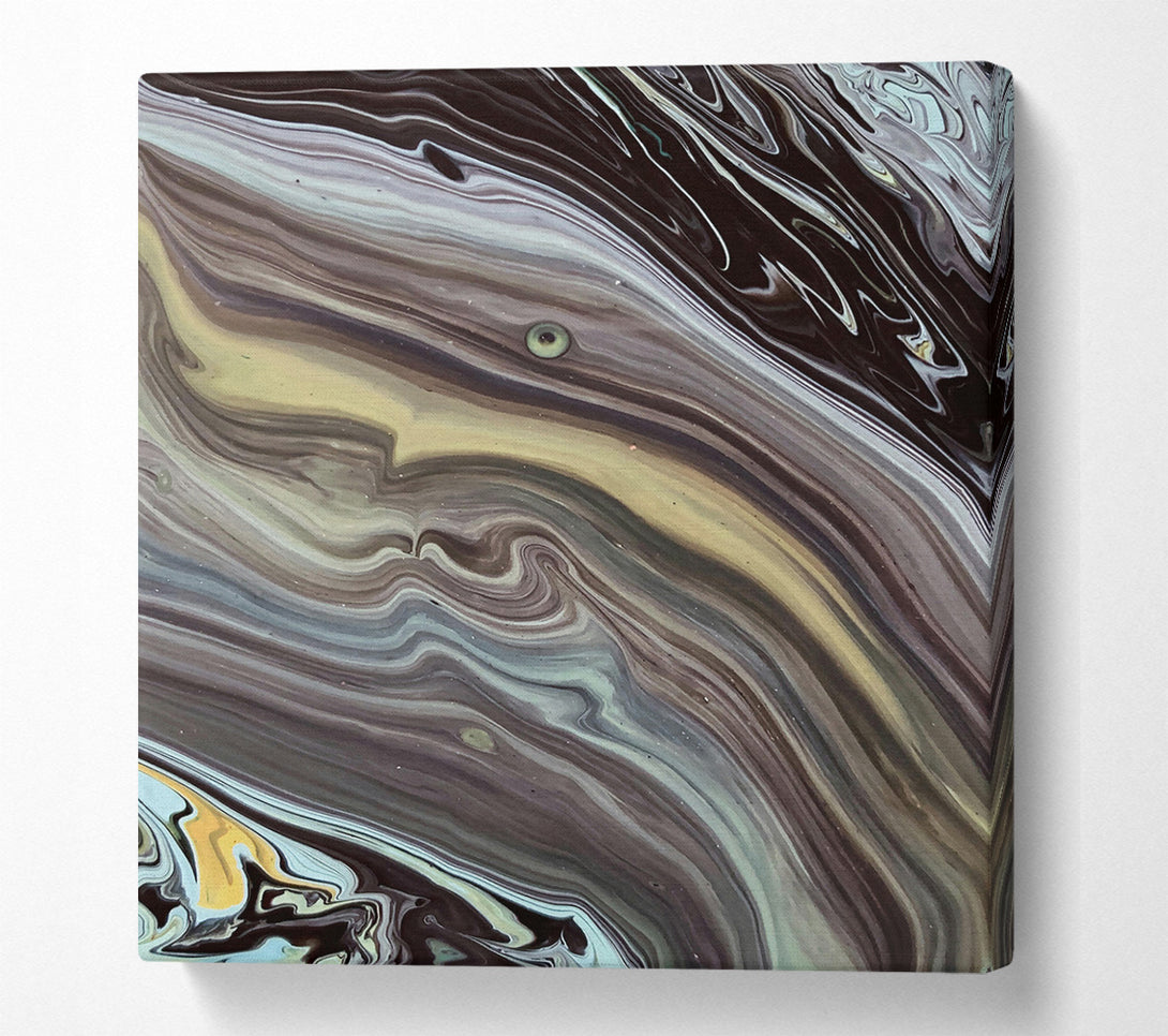  A Canvas Print of Black Swirling Hues Canvas Wall Art