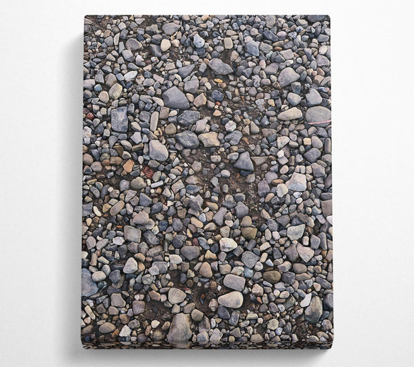  A Canvas Print of Gray Gravel Path Canvas Print
