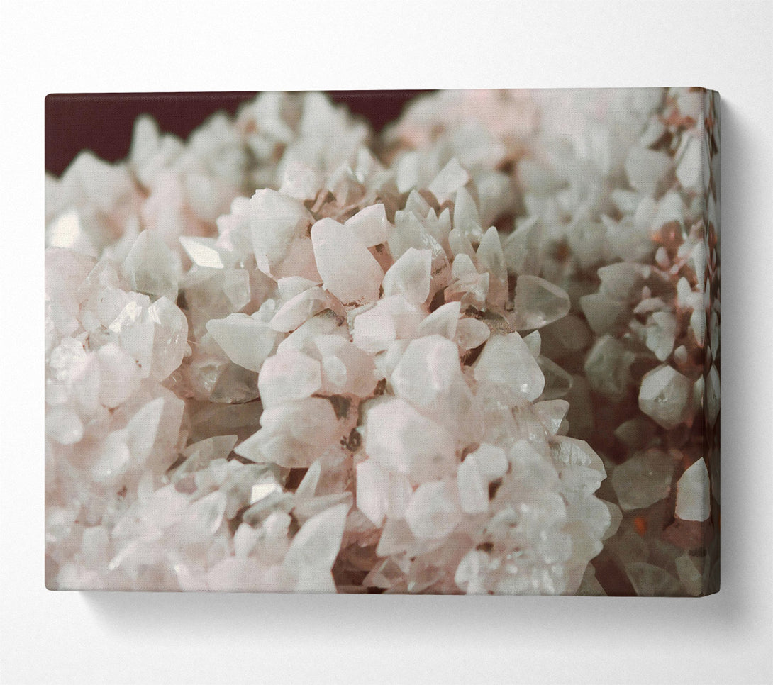  A Canvas Print of Pink Crystal Cluster Canvas Wall Art
