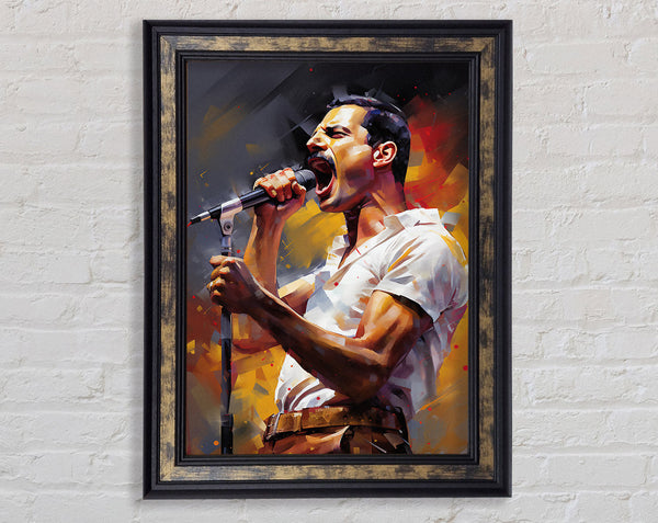 Mercury On The Mic Framed Print