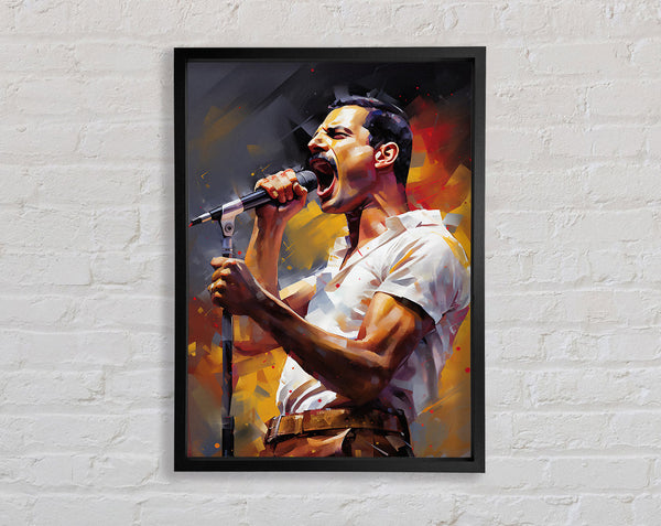 Mercury On The Mic Framed Print