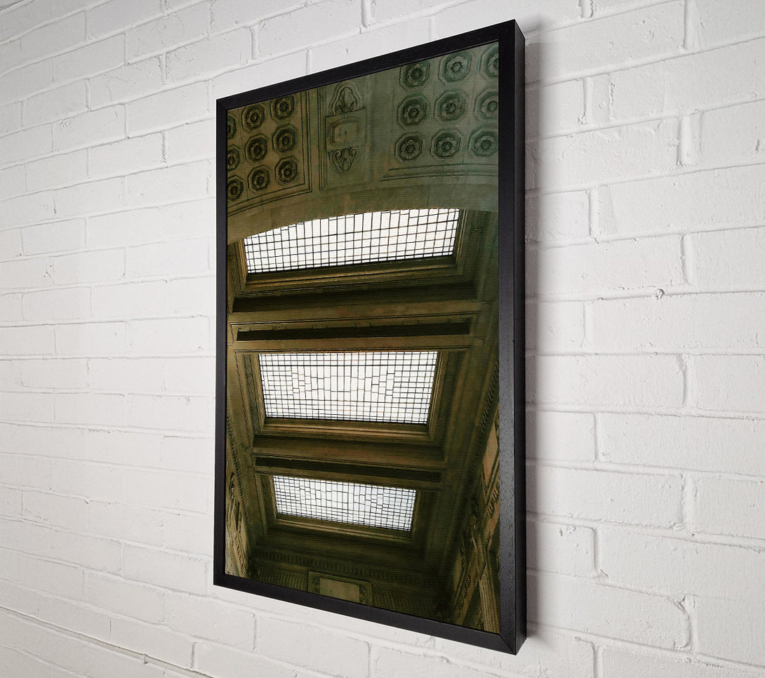  A Canvas Print of Gray Skylights And Stone Canvas Art